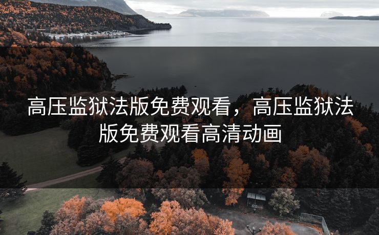 高压监狱法版免费观看，高压监狱法版免费观看高清动画